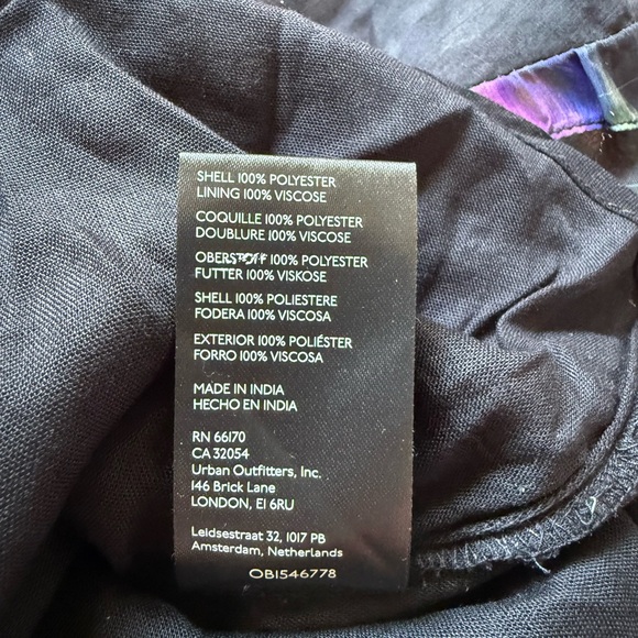 urban outfitters sweet escape asymmetrical mini dress large v-neck tank top - Picture 5 of 5